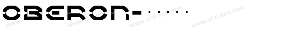 Oberon字体转换