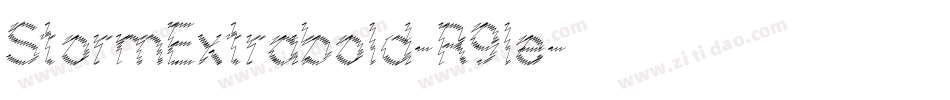 StormExtrabold-R9le字体转换