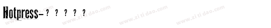 Hotpress字体转换