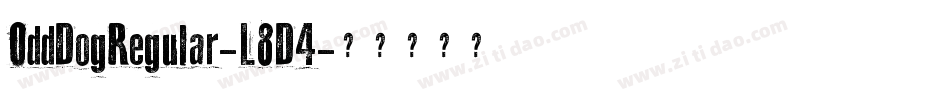 OddDogRegular-L8D4字体转换