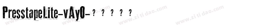 PresstapeLite-vAyO字体转换