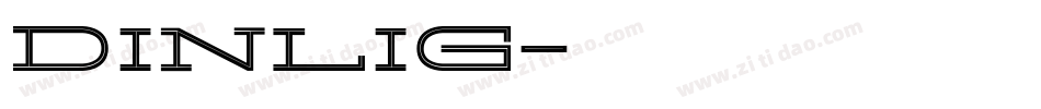 Dinlig字体转换