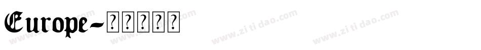 Europe字体转换