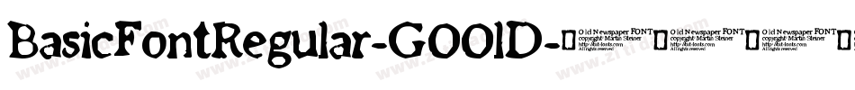 BasicFontRegular-GOOlD字体转换