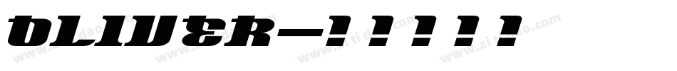 oliver字体转换