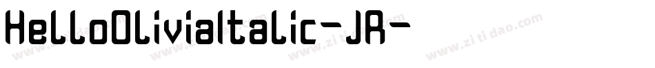 HelloOliviaItalic-JR字体转换