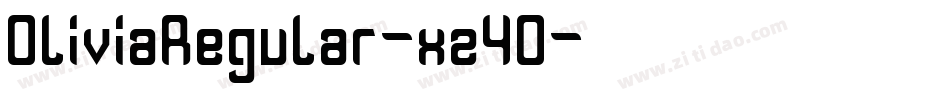 OliviaRegular-xz40字体转换