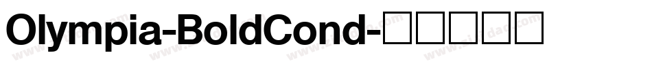 Olympia-BoldCond字体转换