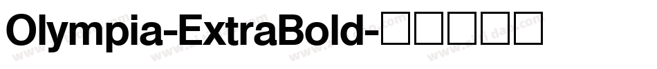 Olympia-ExtraBold字体转换