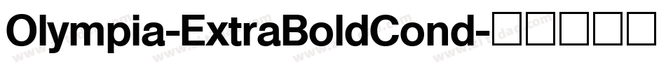 Olympia-ExtraBoldCond字体转换