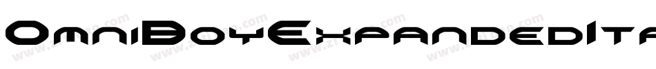 OmniBoyExpandedItalic-8M87B字体转换