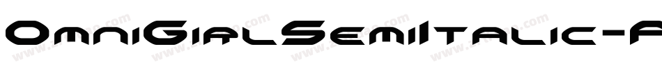OmniGirlSemiItalic-PK7qP字体转换