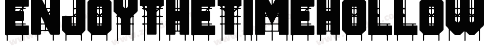 EnjoyTheTimeHollowInverse-8KOn字体转换