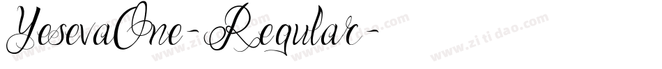 YesevaOne-Regular字体转换
