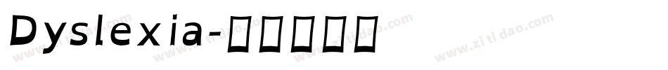Dyslexia字体转换