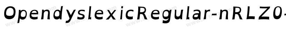 OpendyslexicRegular-nRLZ0字体转换
