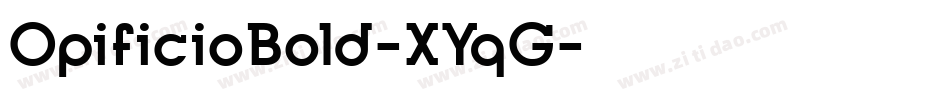 OpificioBold-XYqG字体转换