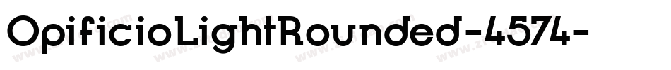 OpificioLightRounded-4574字体转换