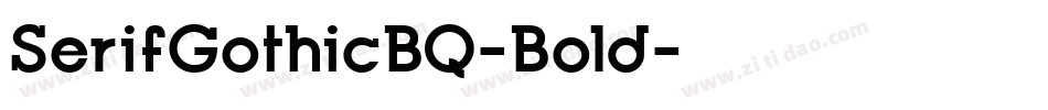 SerifGothicBQ-Bold字体转换