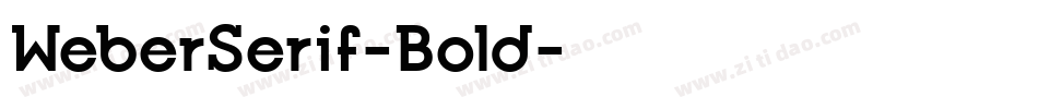 WeberSerif-Bold字体转换