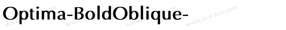 Optima-BoldOblique字体转换