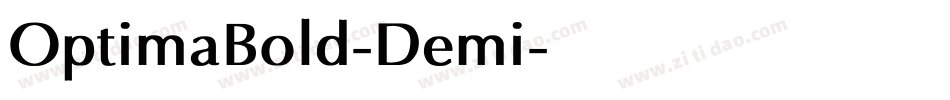 OptimaBold-Demi字体转换