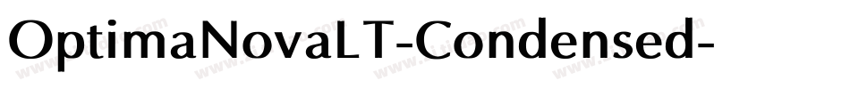 OptimaNovaLT-Condensed字体转换