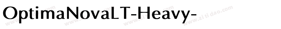 OptimaNovaLT-Heavy字体转换