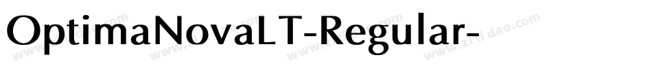 OptimaNovaLT-Regular字体转换