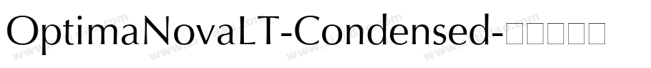 OptimaNovaLT-Condensed字体转换