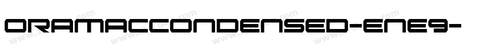 OramacCondensed-Ene9字体转换