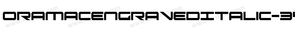 OramacEngravedItalic-342M字体转换