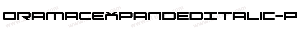 OramacExpandedItalic-pYLD字体转换