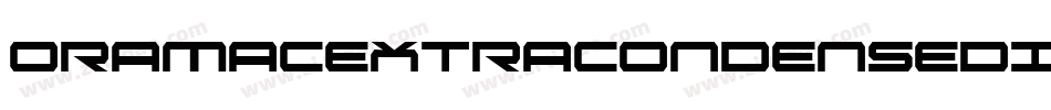 OramacExtraCondensedItalic-89dn字体转换