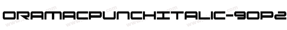 OramacPunchItalic-9OP2字体转换