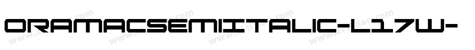OramacSemiItalic-l17w字体转换