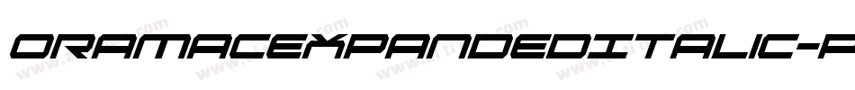 OramacExpandedItalic-pYLD字体转换