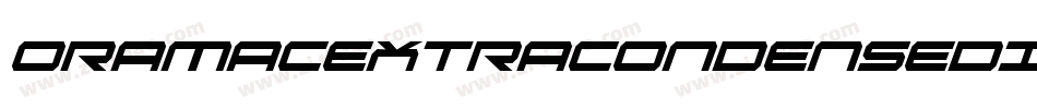 OramacExtraCondensedItalic-89dn字体转换