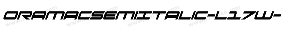 OramacSemiItalic-l17w字体转换