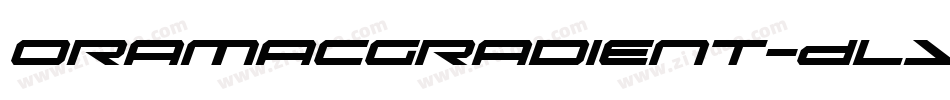 OramacGradient-Dly3字体转换