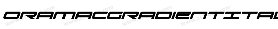 OramacGradientItalic-AVWg字体转换