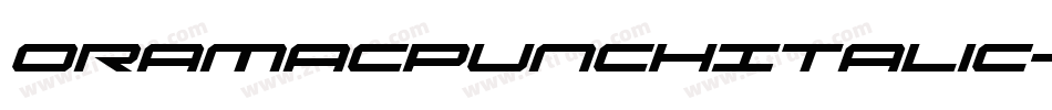 OramacPunchItalic-9OP2字体转换