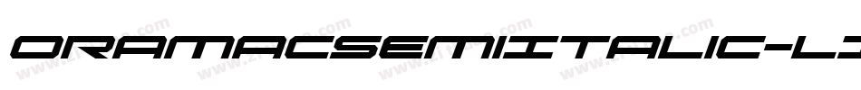 OramacSemiItalic-l17w字体转换
