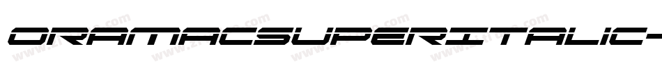 OramacSuperItalic-RmGE字体转换