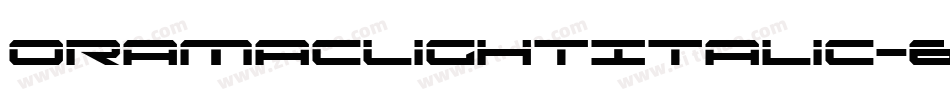 OramacLightItalic-6W71字体转换