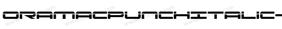 OramacPunchItalic-9OP2字体转换