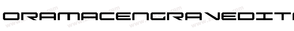 OramacEngravedItalic-342M字体转换