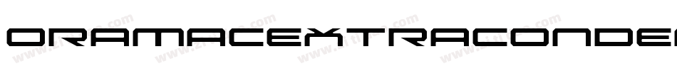 OramacExtraCondensedItalic-89dn字体转换