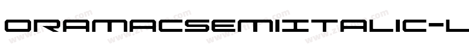 OramacSemiItalic-l17w字体转换