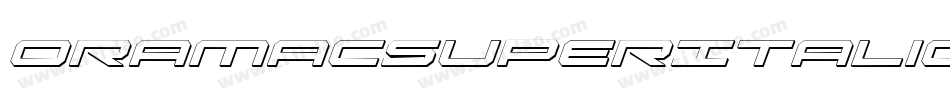 OramacSuperItalic-RmGE字体转换